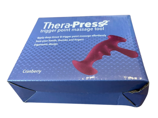 Thera Press 2 Trigger Point Massage Tool Cranberry NEW