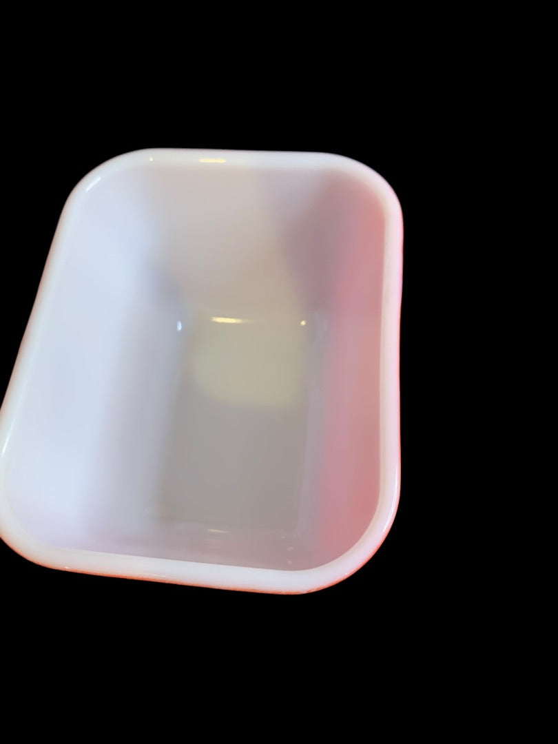 Vintage Pyrex 501 Refrigerator Dish Red No Lid USA 1950s