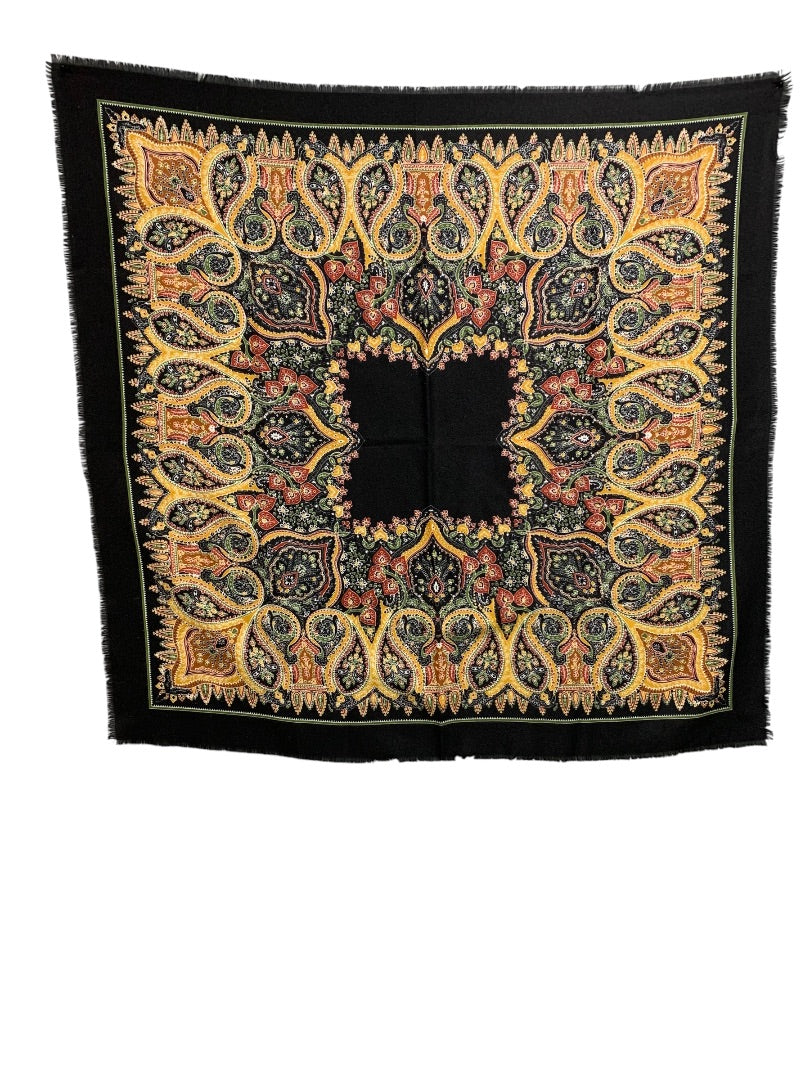 Lightweight Scarf Raw Edge 34 Inches Square