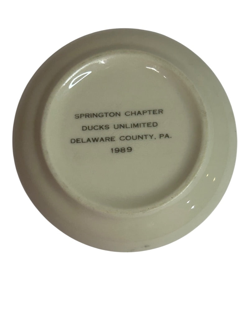 Springton Chapter Ducks Unlimited 1989 Small Dish 4.25 Inch John A. Bartley