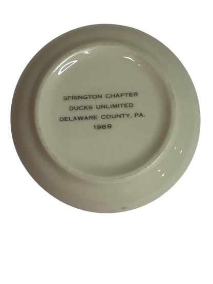 Springton Chapter Ducks Unlimited 1989 Small Dish 4.25 Inch John A. Bartley