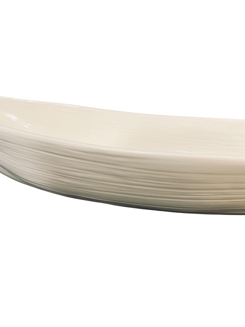 Michael Aram Large Statement Centerpiece Trench Bowl Dish Ceramic 27 Inch