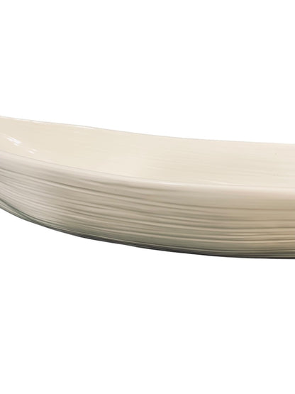 Michael Aram Large Statement Centerpiece Trench Bowl Dish Ceramic 27 Inch