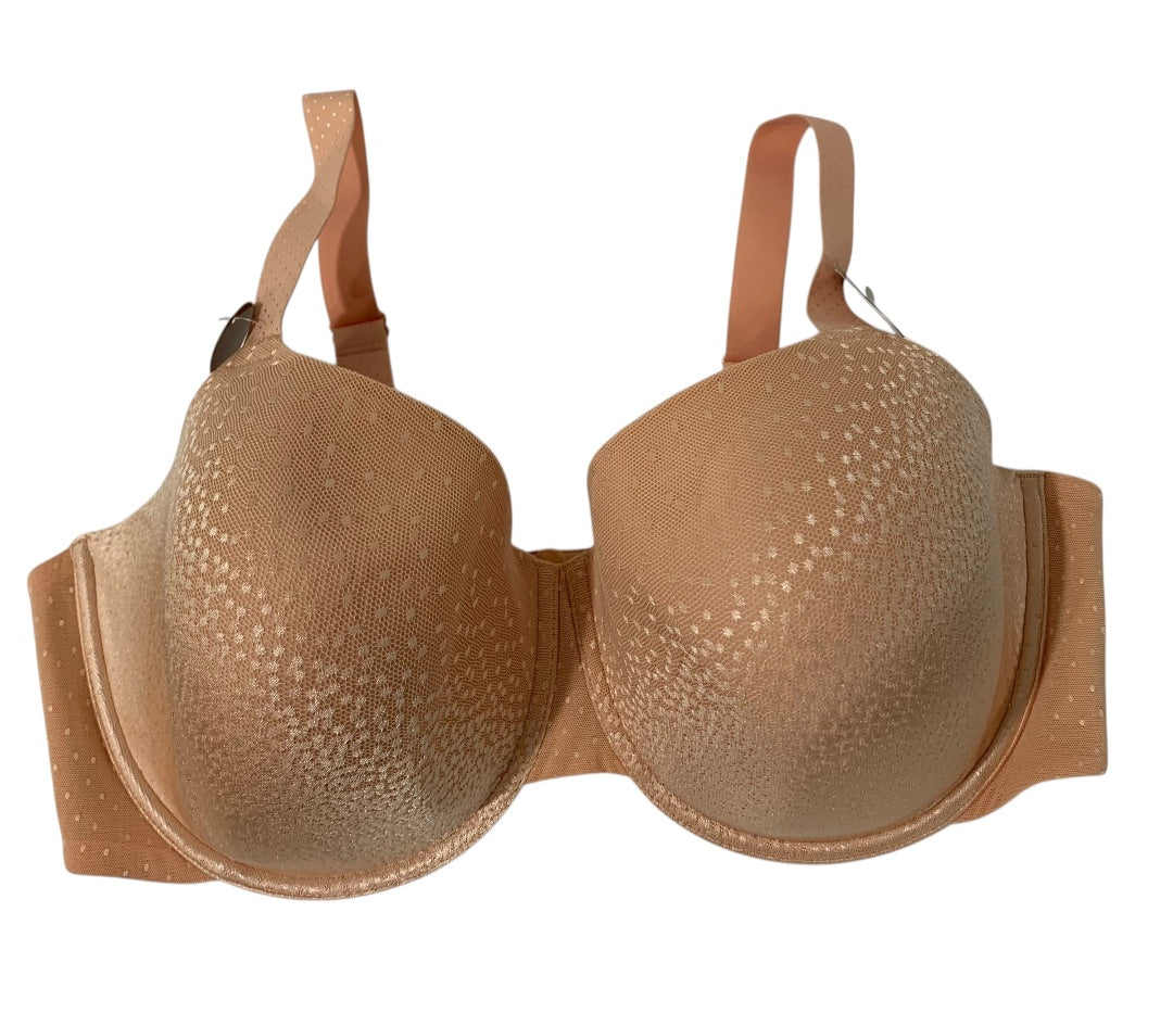 42DDD Wacoal Back Appeal Tshirt Bra New Peach Lined Underwire 853303
