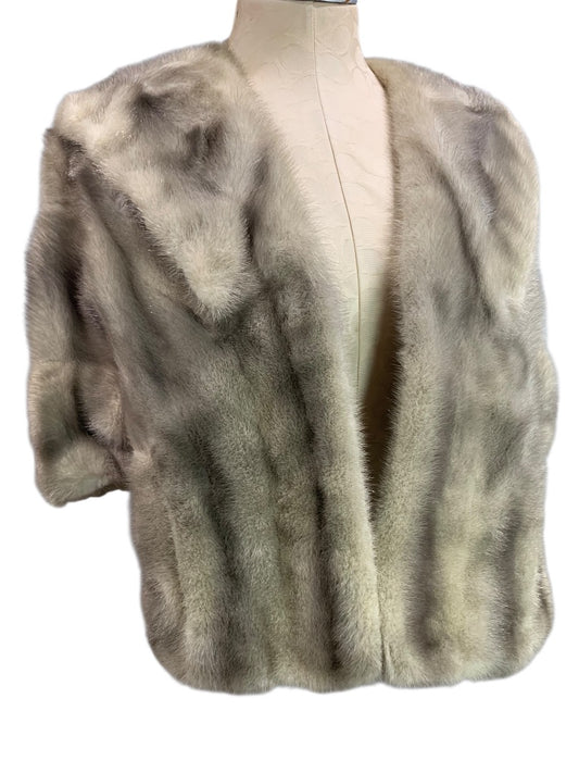 1950s Mink Shawl Stole Womens Seidel Furrier Philadelphia Collared