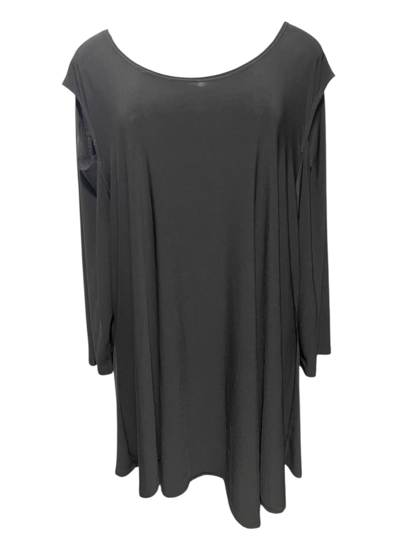 1XL Come N See Cold Shoulder Black Pullover Top Shirt Womens