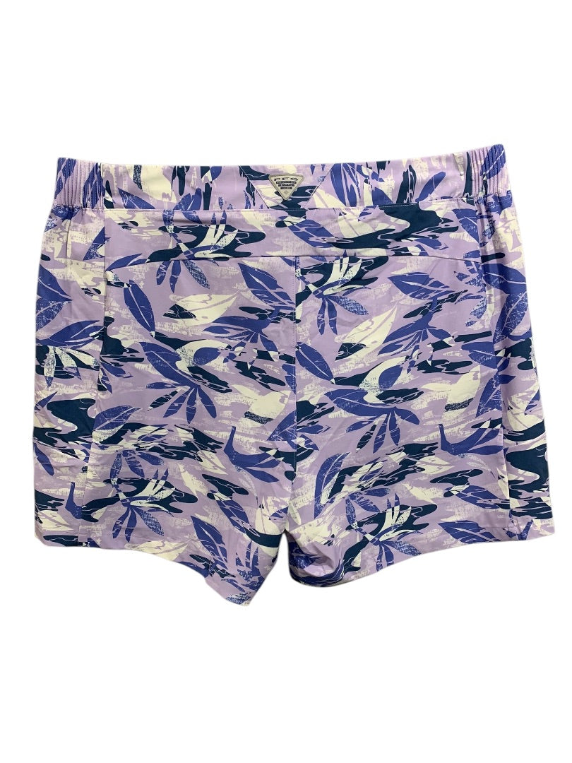 1X Columbia Womens New Tidal II Short Purple Tropical UPF 50