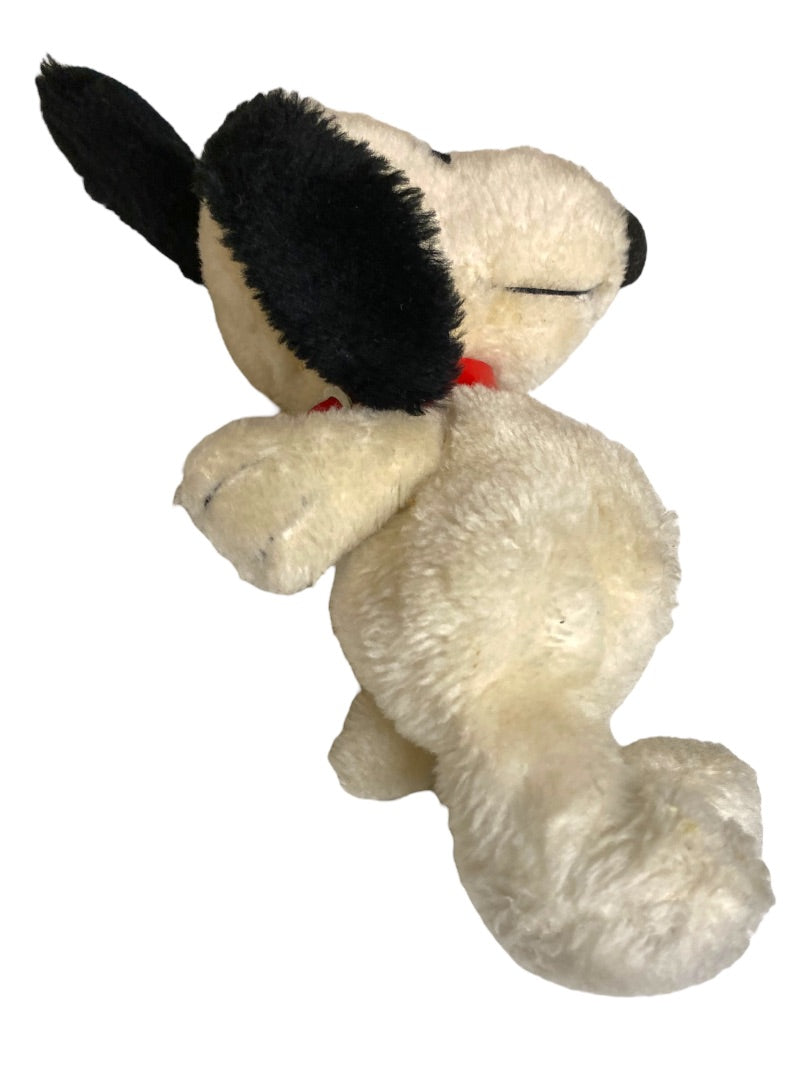 Vintage Plush Snoopy Peanuts Stuffed Animal 8 Inch Rough Condition
