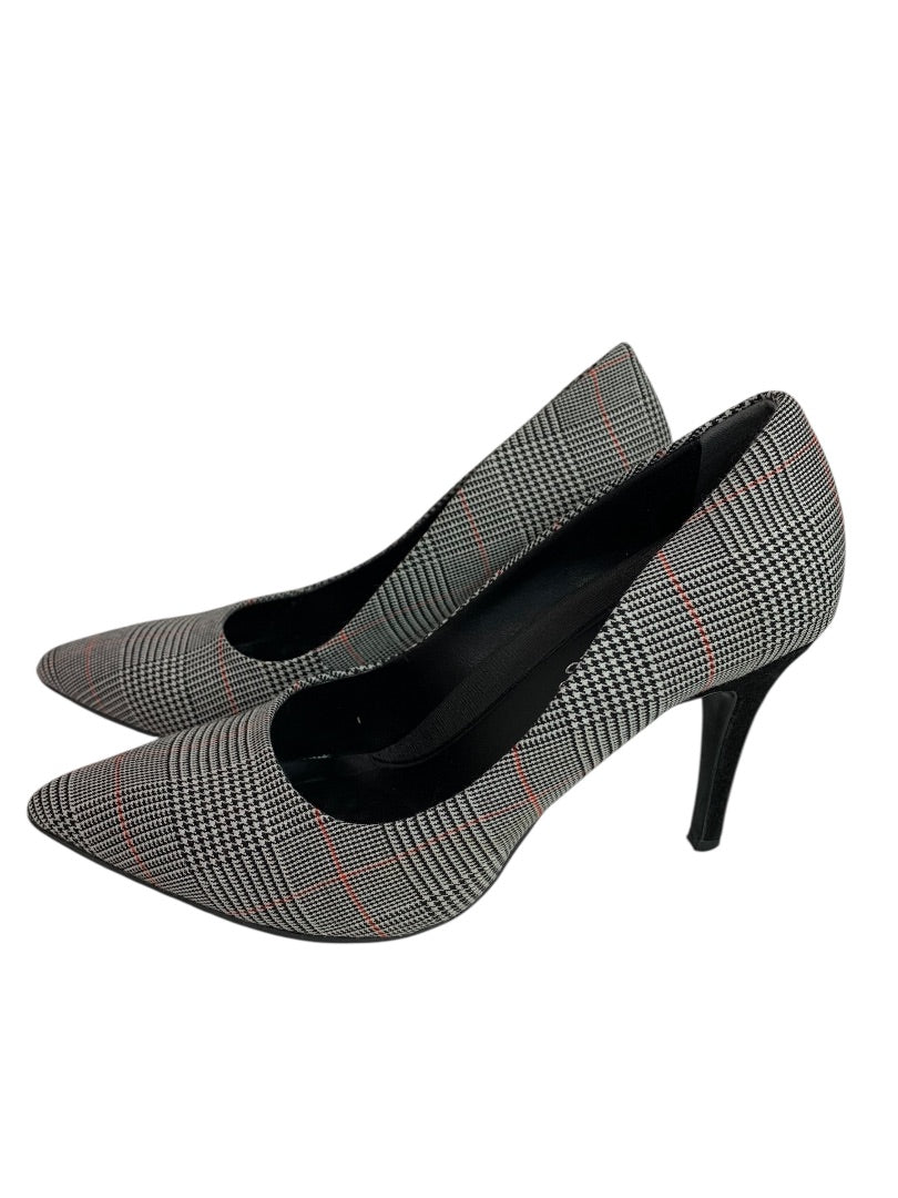 Size 6 Aerosoles Womens Plaid Black Heels Deal Breaker 3 Inch