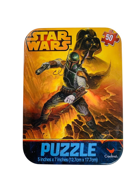 Star Wars Puzzle in Tin 5"x7" New Sealed 50 Piece Item#18663