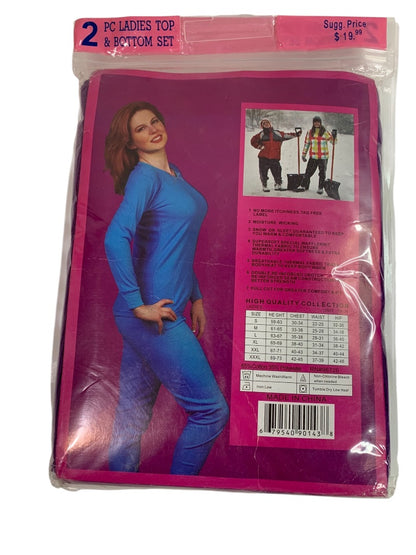 XL Pamela Ladies Thermal Set New Sealed 2 Piece Purple