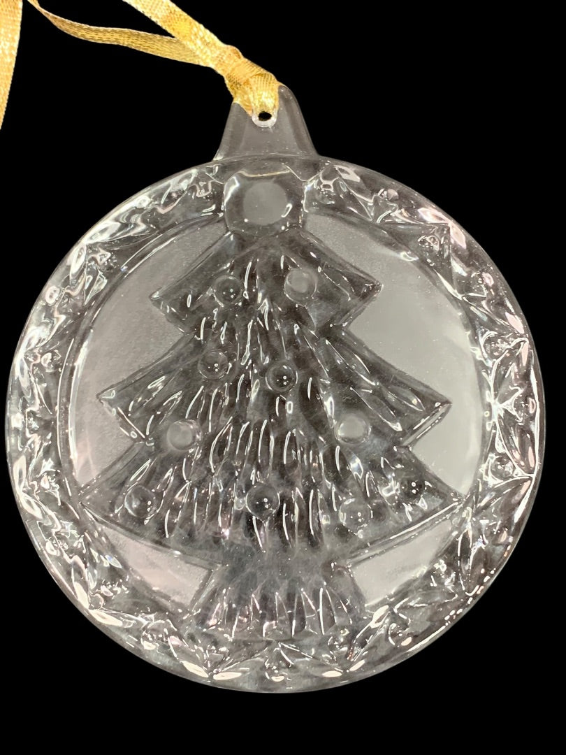 Mikasa Crystal Ornament Christmas Tree 3.25" QQ190/525 with Box