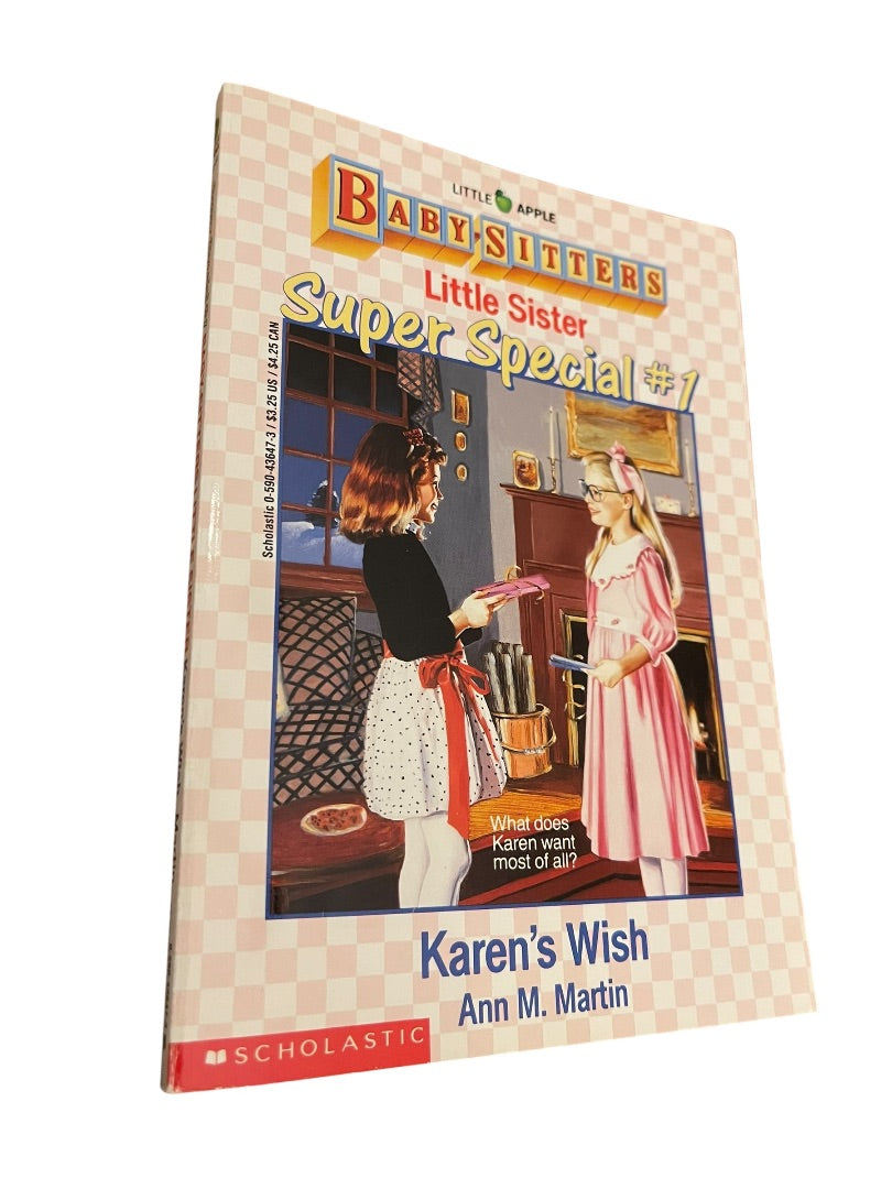 Set of 4 Super Special Baby-Sitters Litle Sister Paperback Books #1, 2, 3, & 4