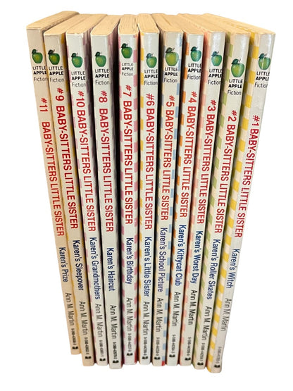 Set of 11 Baby Sitters Little Sister #1-11 Ann M Martin Paperback