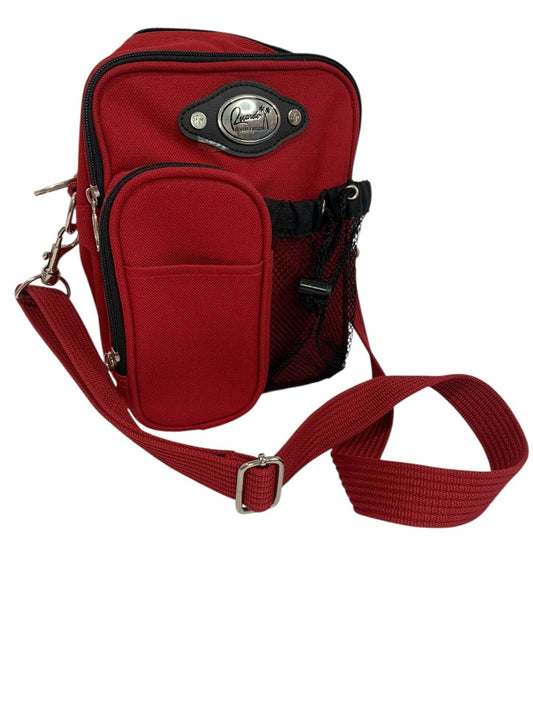 Ricardo Beverly Hills Crossbody Travel Bag Red Organizer