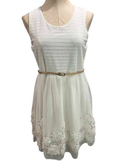 Size 20.5 Knit Works Girls Dressy Jacket and Dress  White Gold