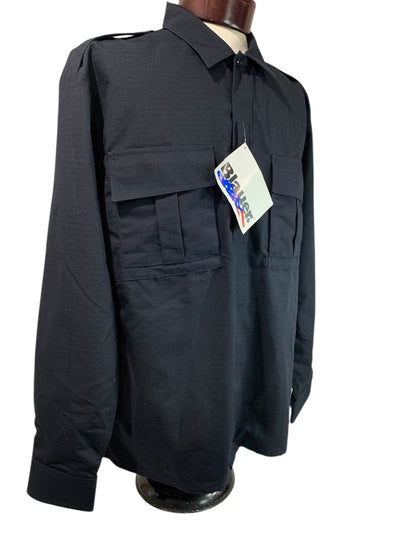 Large Regular Blauer Mens New Dark Navy Tactical Shirt Style 8730