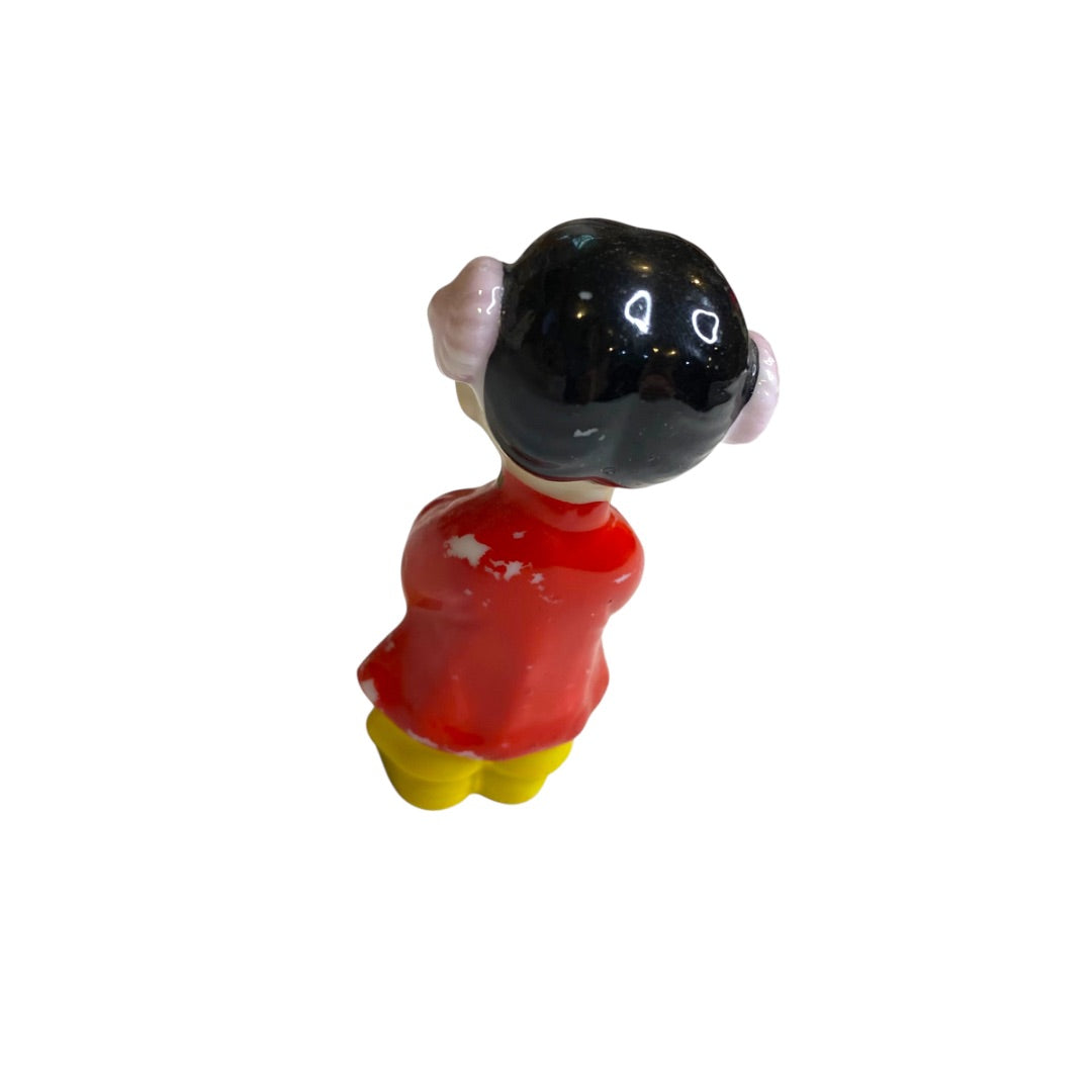 Vintage Japan Ceramic Figurine Praying Girl 3 Inch