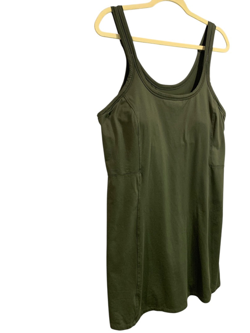 XXL All in Motion Womens Tennis Golf Dress Undershorts Sleeveless Dark Green