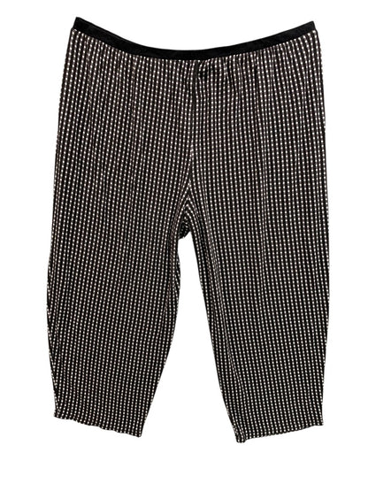 XXL Simply Vera Womens Lounge Capri Pants Black White Check