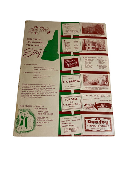 1955 New Hampshire Vacation Guide Magazine Jubilee Year Edition