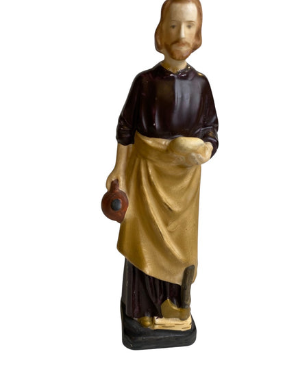 Vintage St Joseph the Worker Figurine Catholic Ceramic 7" Japan