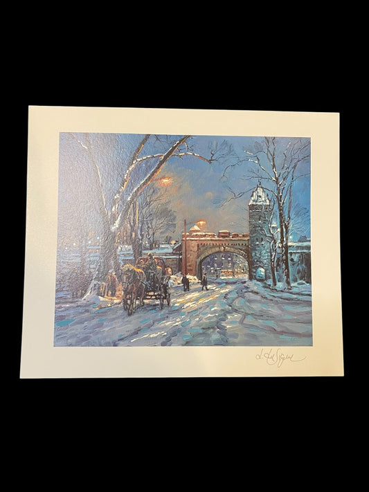 Littorio Del Signore La Porta St. Louis Quebec Seriolithograph & COA Numbered 1998