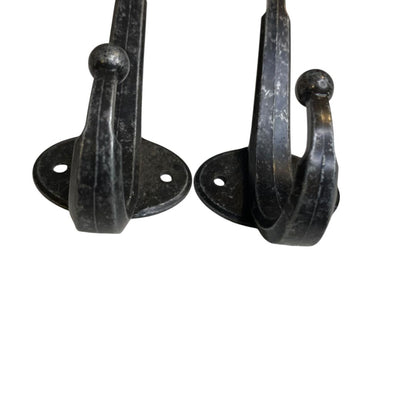 Coat Hat Hook Metal Distressed Finish Wall Hanging 5"h x 2"d