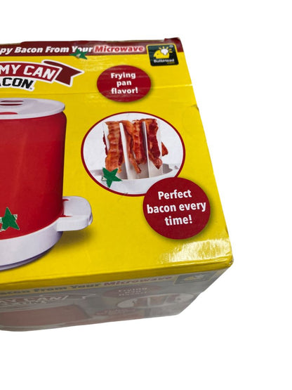 Yummy Can Bacon Microwave Cooker Crisper 8 Slices No Splatter