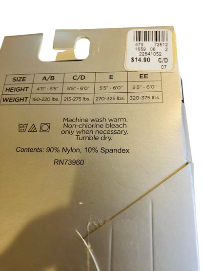 Avenue Body New Tights Plus Size C/D Dark Gray Charcoal