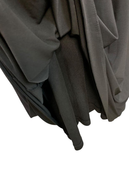 XL Tiana B Black Dress V-Neck Ruffle Sleeveless Polyester Blend