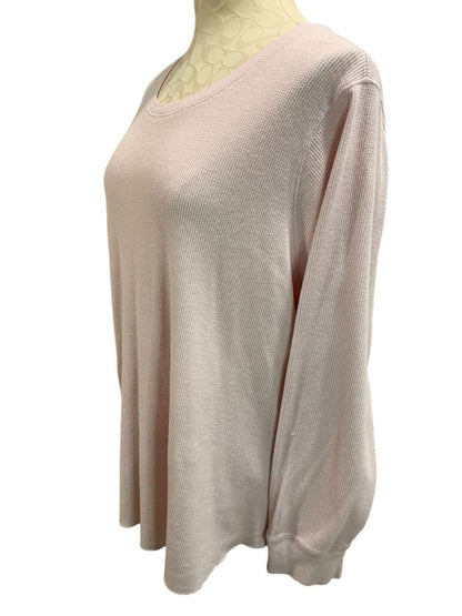 Size 2X Old Navy Womens Light Pink Thermal Shirt Long Sleeve