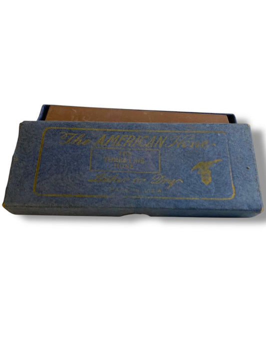 Vintage The American Hone Sharpening Stone The Three Line Hone USA Lather or Dry