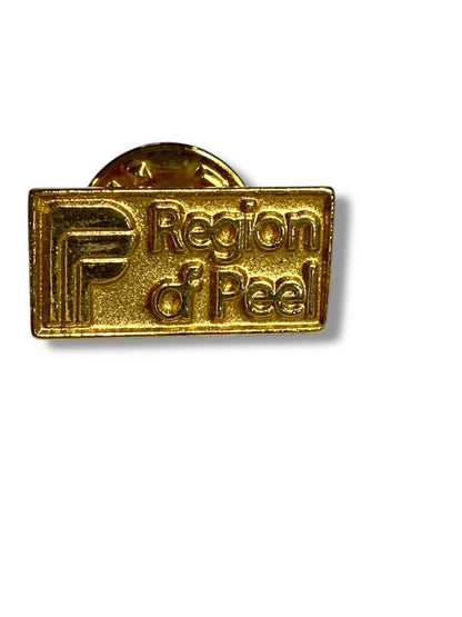 Vintage Region of Peel Goldtone Lapel Pin .6" Ontario Canada