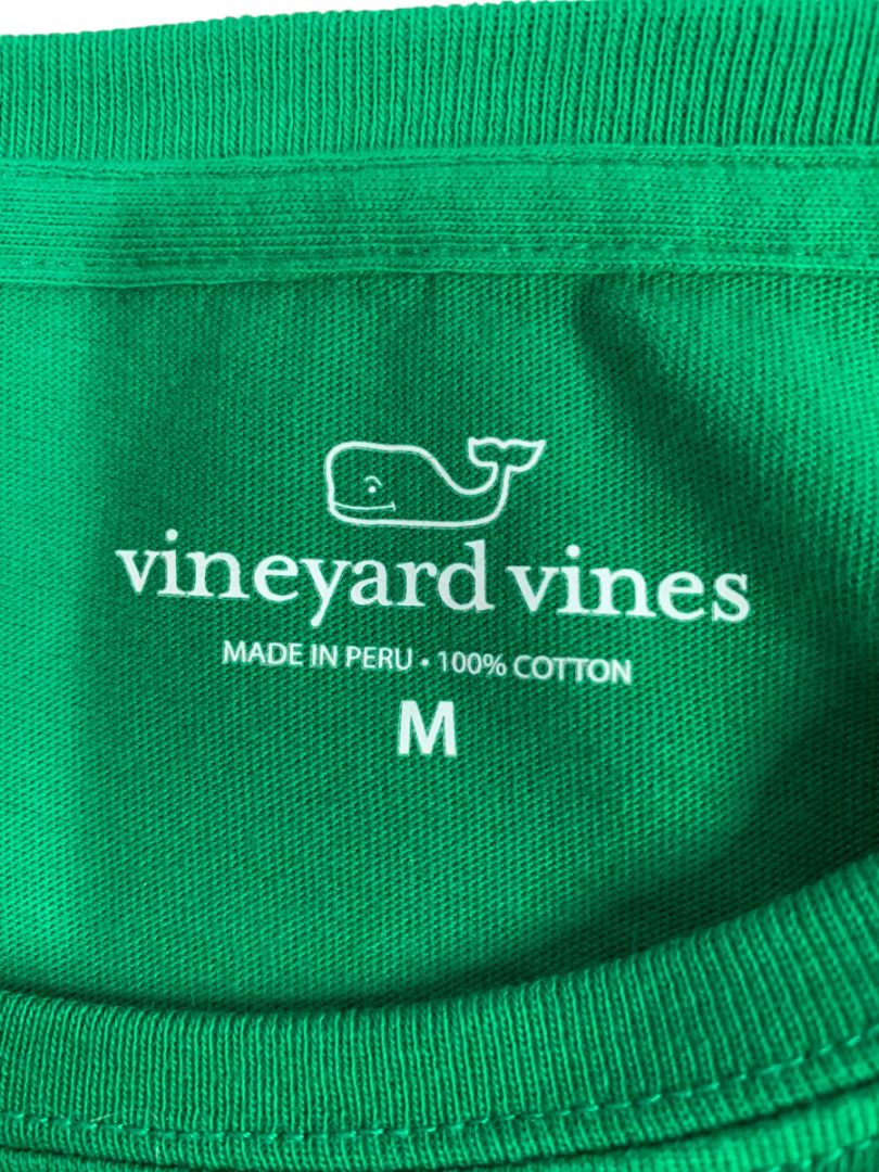 Medium Vineyard Vines Womens Holiday 2015 Green Long Sleeve Tshirt