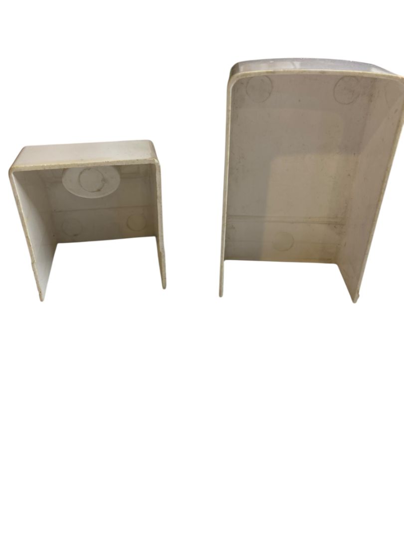 1960s Superior Dollhouse Furniture White Plastic Refrigerator Washing Machine