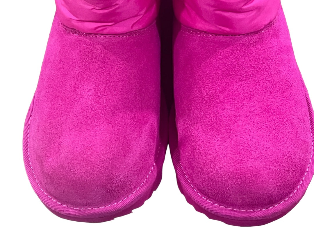 5 UGG Girls Pink Bailey Bow Puff Maxi Wavelength Boots New