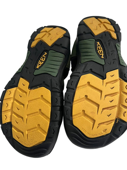 5 Kids Keen Newport H2 Green Toe Cap Sandals Hiking Water Shoes