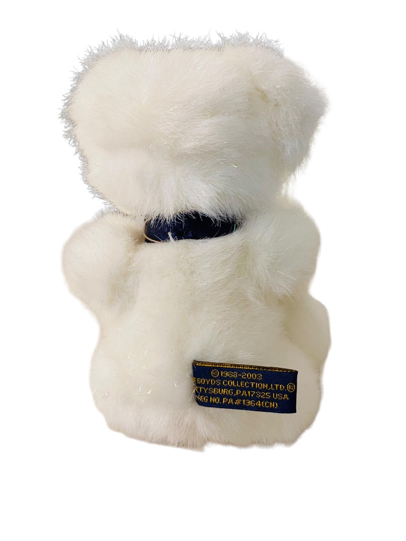 Boyds "C.Z. Sparklefrost" White Bear The Head Bean Collection 8" New