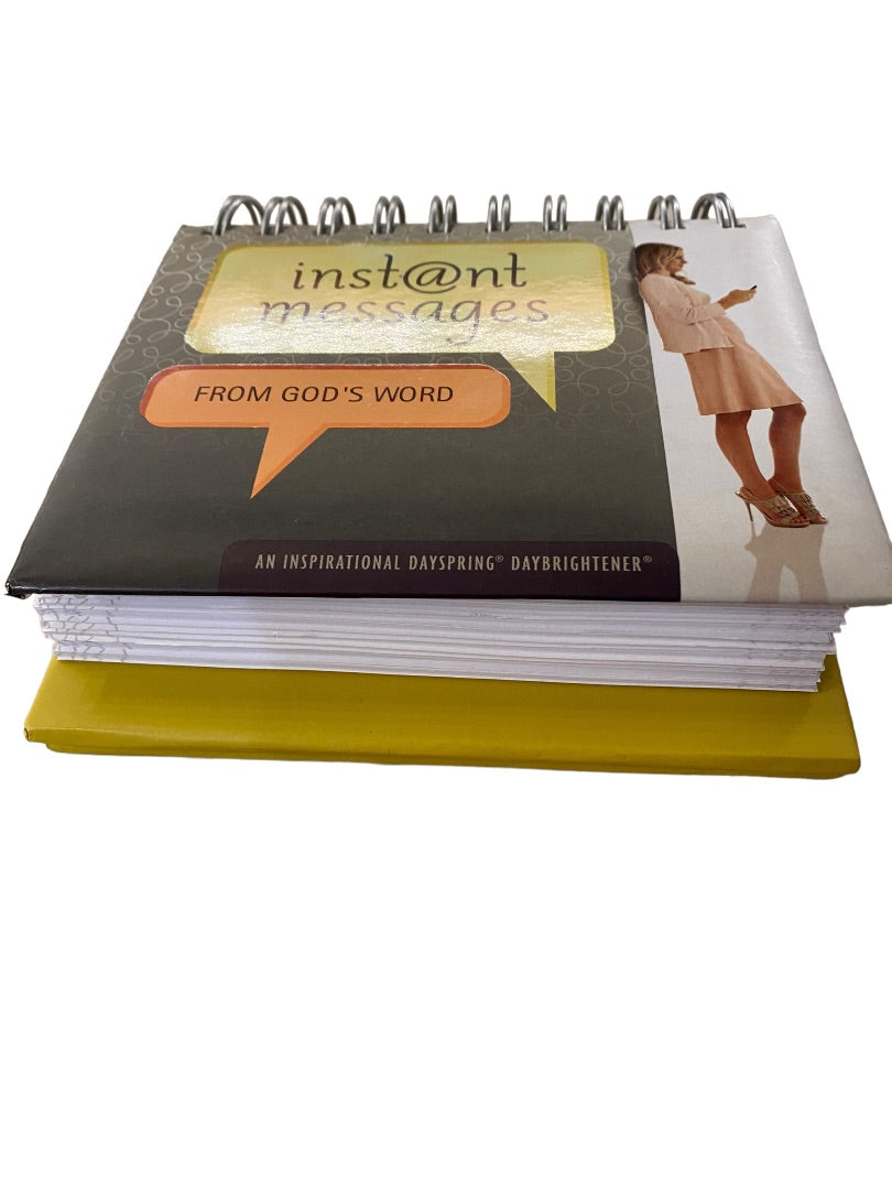 DaySpring Instant Messages from Gods Word Tabletop Spiral Bound Day Brightener