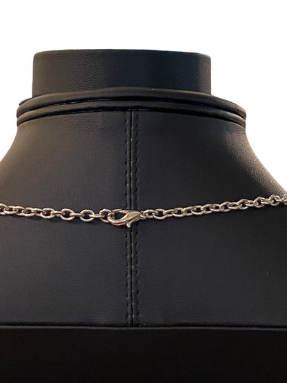 2012 Hello Kitty Sanrio Pendant Necklace Silvertone "Best Friends" 17.5"