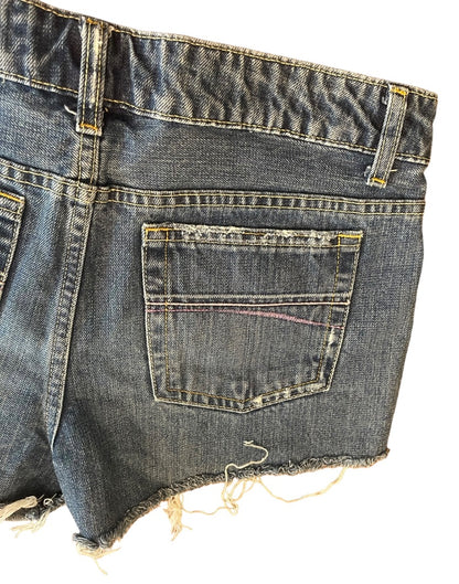 Size 5/6 Aeropostale Junior Womens Shorts Distressed Denim Jean Bootie Short Shorts