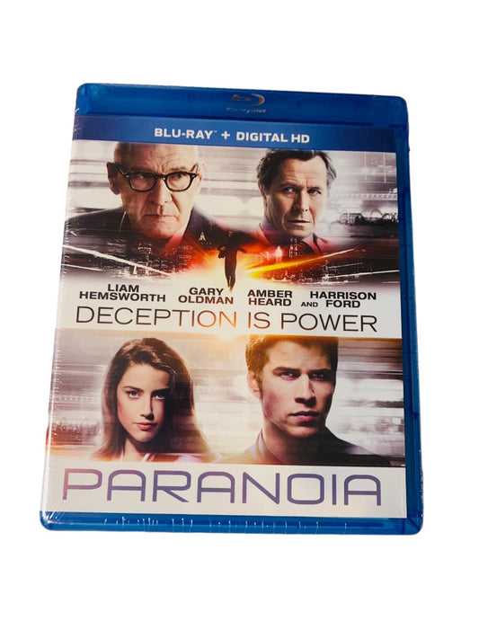 Paranoia Sealed New Blu-Ray  Disc Movie Liam Hemsworth Gary Oldman Amber Heard