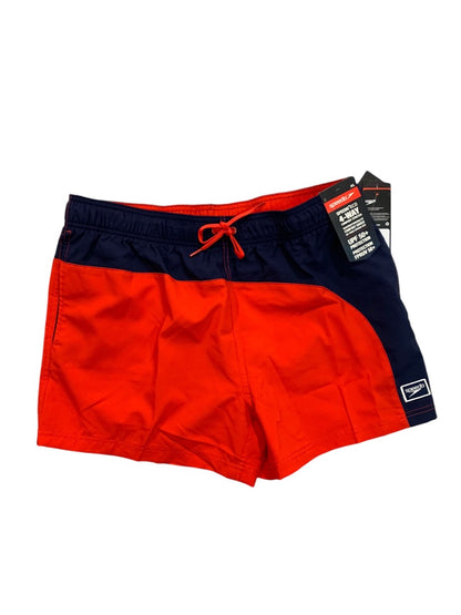 XL Speedo Mens New Swim Trunks High Risk Red UPF 50+ Protection Eco 4-Way Comfort Stretch