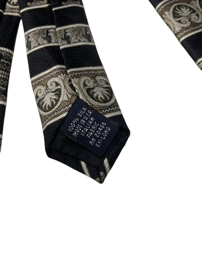 Stafford Mens Necktie X-Long 65" Length Tie Silk Wide 4" Grecian Design