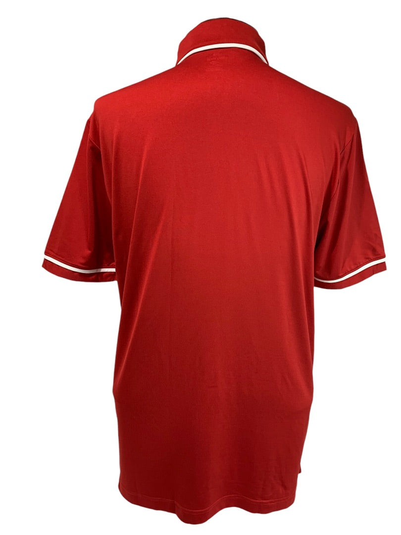 Medium Under Armour Mens New Red Tipped Team Polo Shirt 1376904