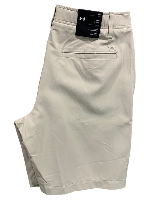 Size 34 Under Armour Mens New Golf Chino Shorts Tan Stretch 1377302