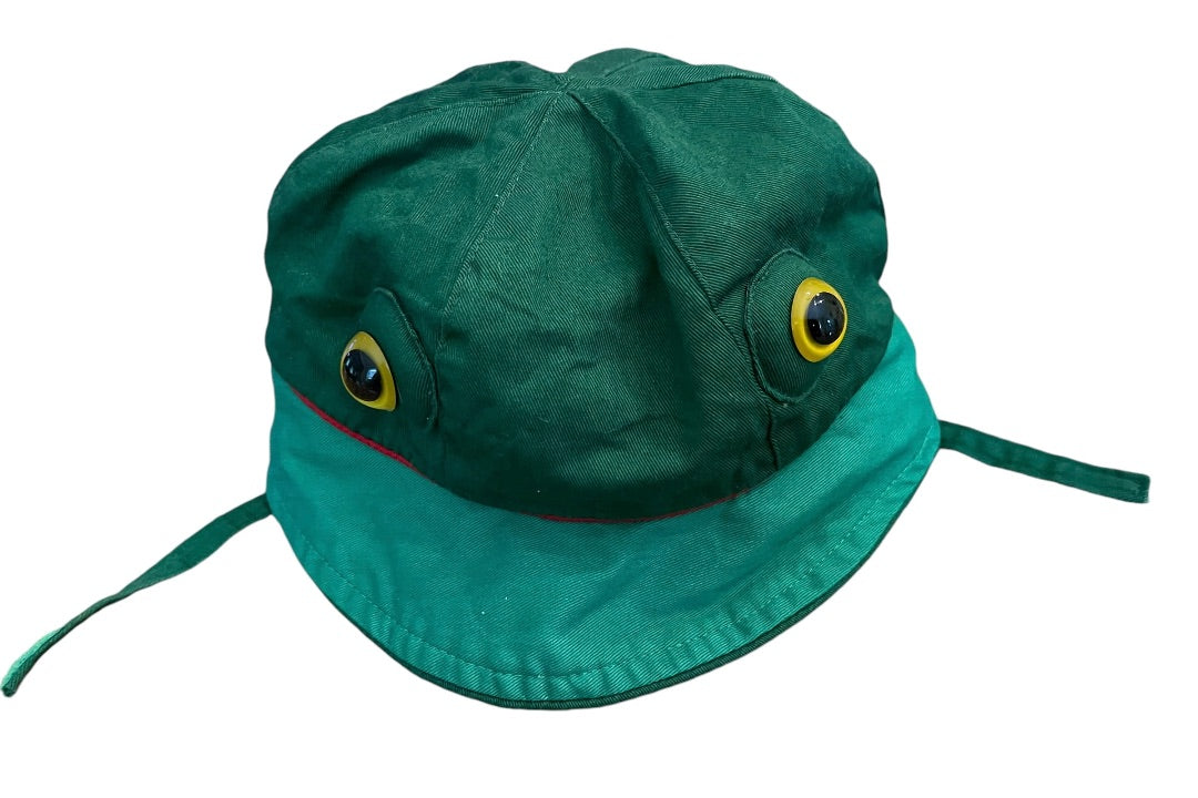 Size 2/3 Kidorable 2003 Lined Frog Hat 100% Cotton Chin Strap