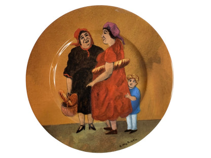 Guy Buffet Tuscan Storefronts Salad Plate Panetteria Gossip 8 Inch