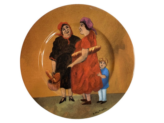 Guy Buffet Tuscan Storefronts Salad Plate Panetteria Gossip 8 Inch